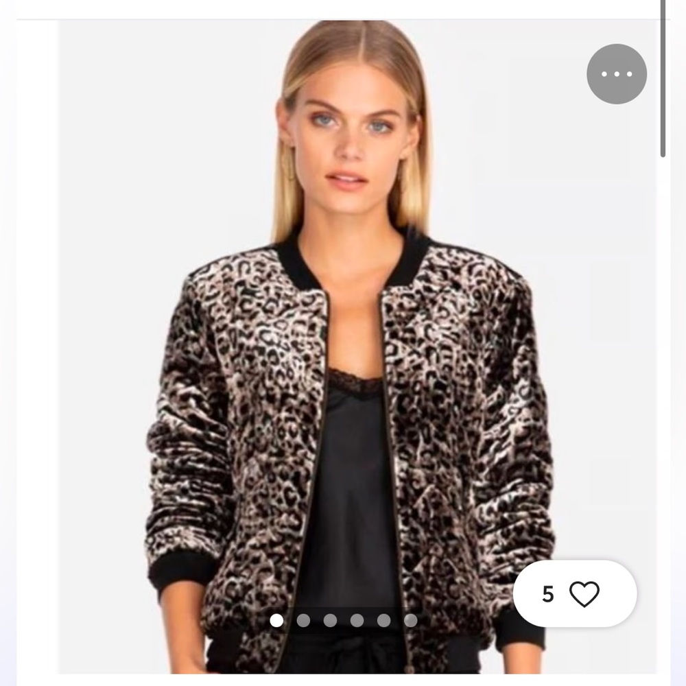 Johnny Was Leopard Bomber XS
